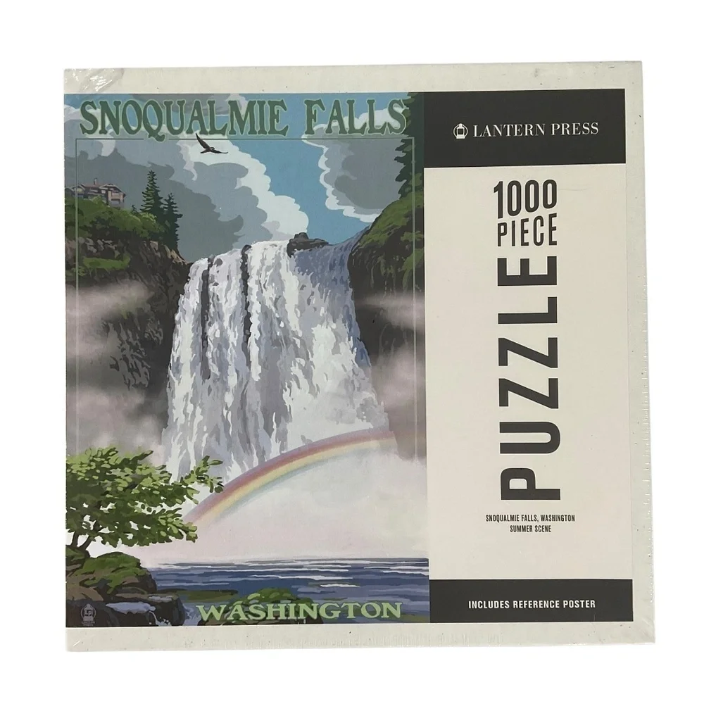 Lantern Press Snoqualmie Falls 1000 Piece Puzzle USA NEW sealed